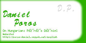 daniel poros business card